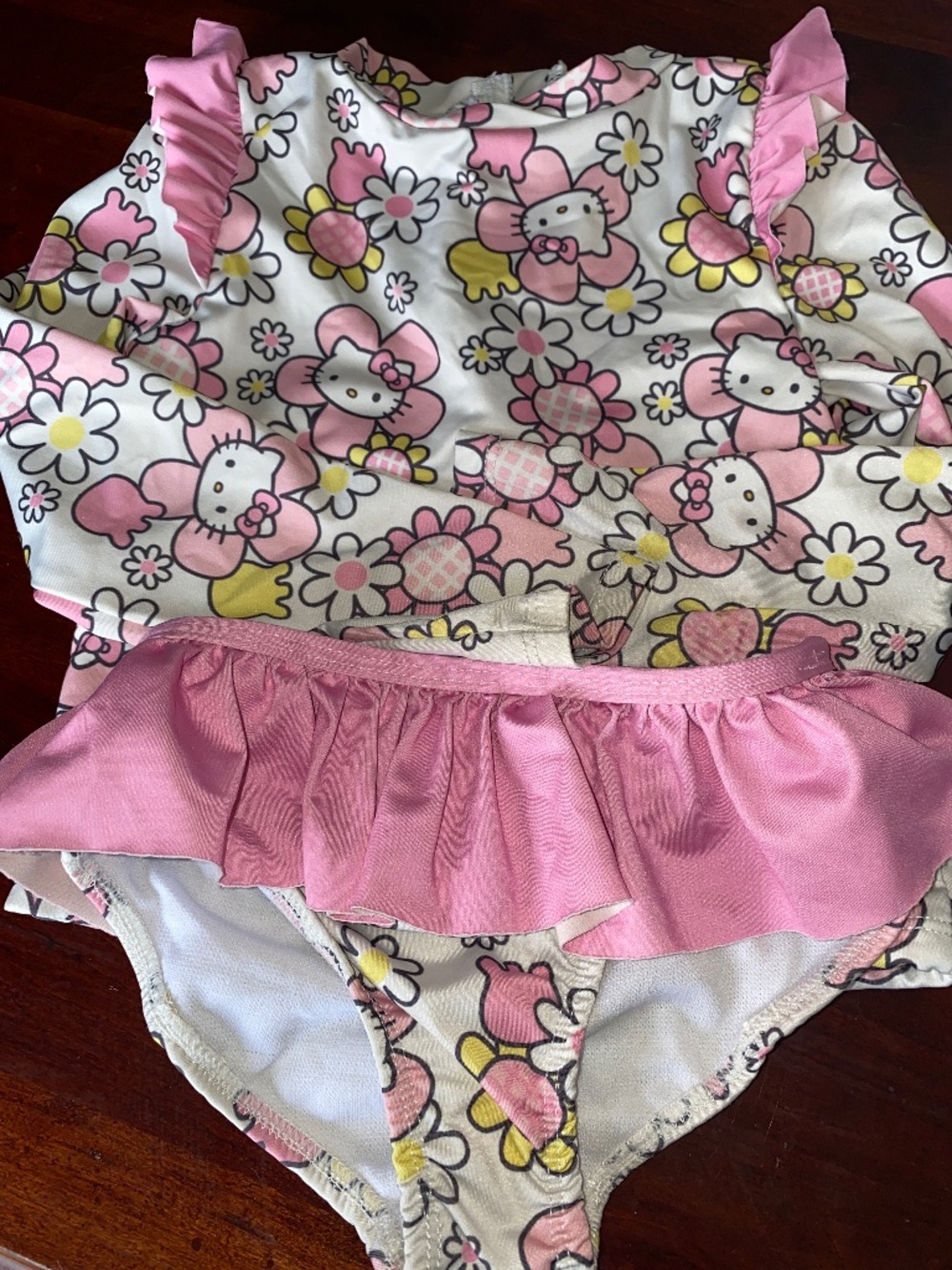 Two piece hello Kitty swimsuit size 4